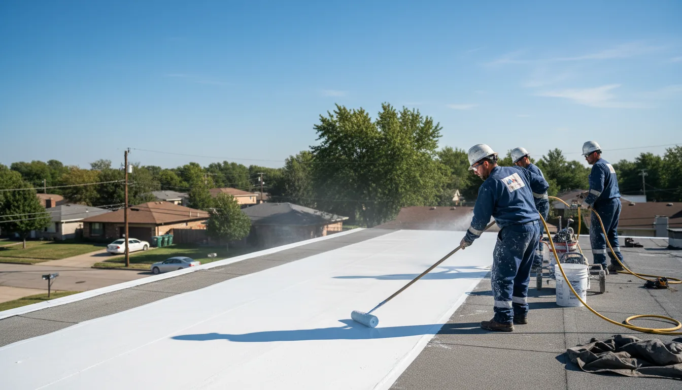 Commercial roof coating in Freeport, OH near me